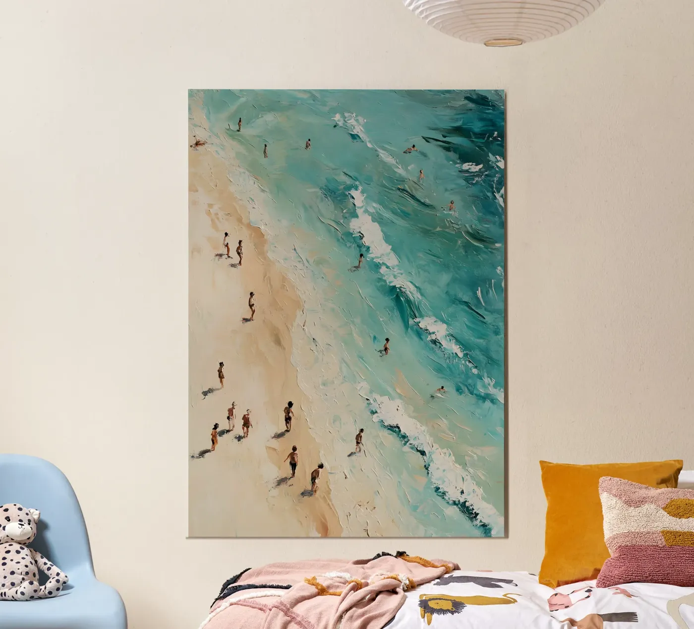 Balletto sulla spiaggia pannello forex da Tinyverse Studio