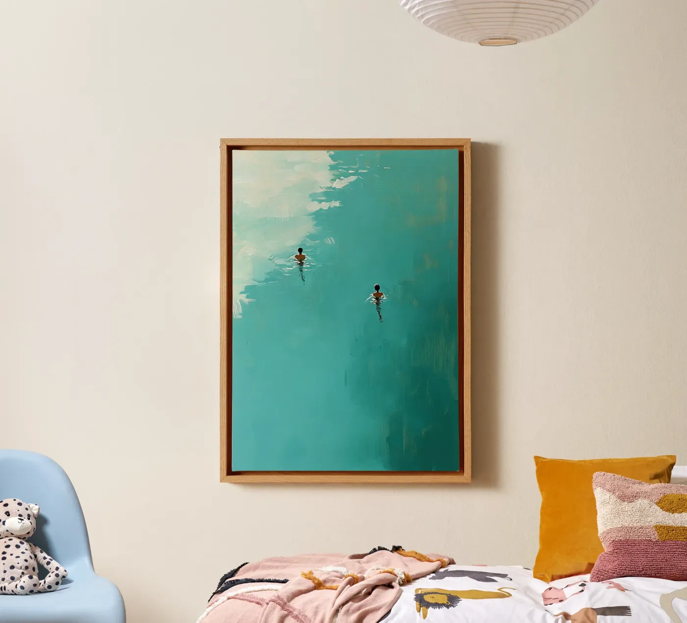 Parallel Currents Leinwand von Tinyverse Studio