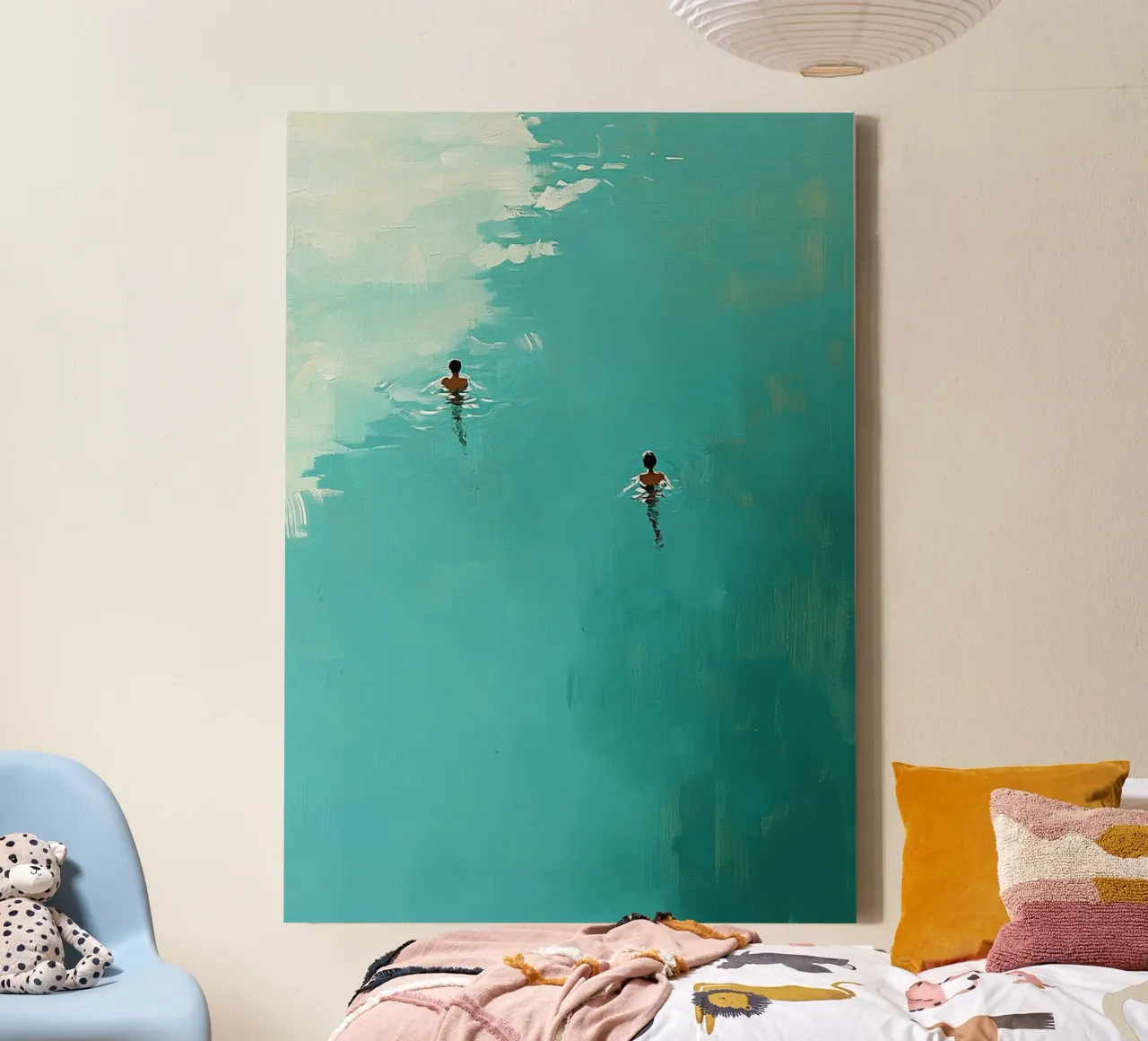 Parallel Currents canvas van Mosaic Dialogue