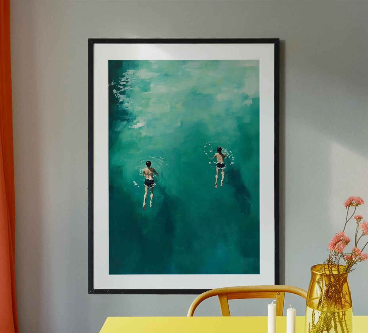 Swimming in Silence poster by Mosaic Dialogue