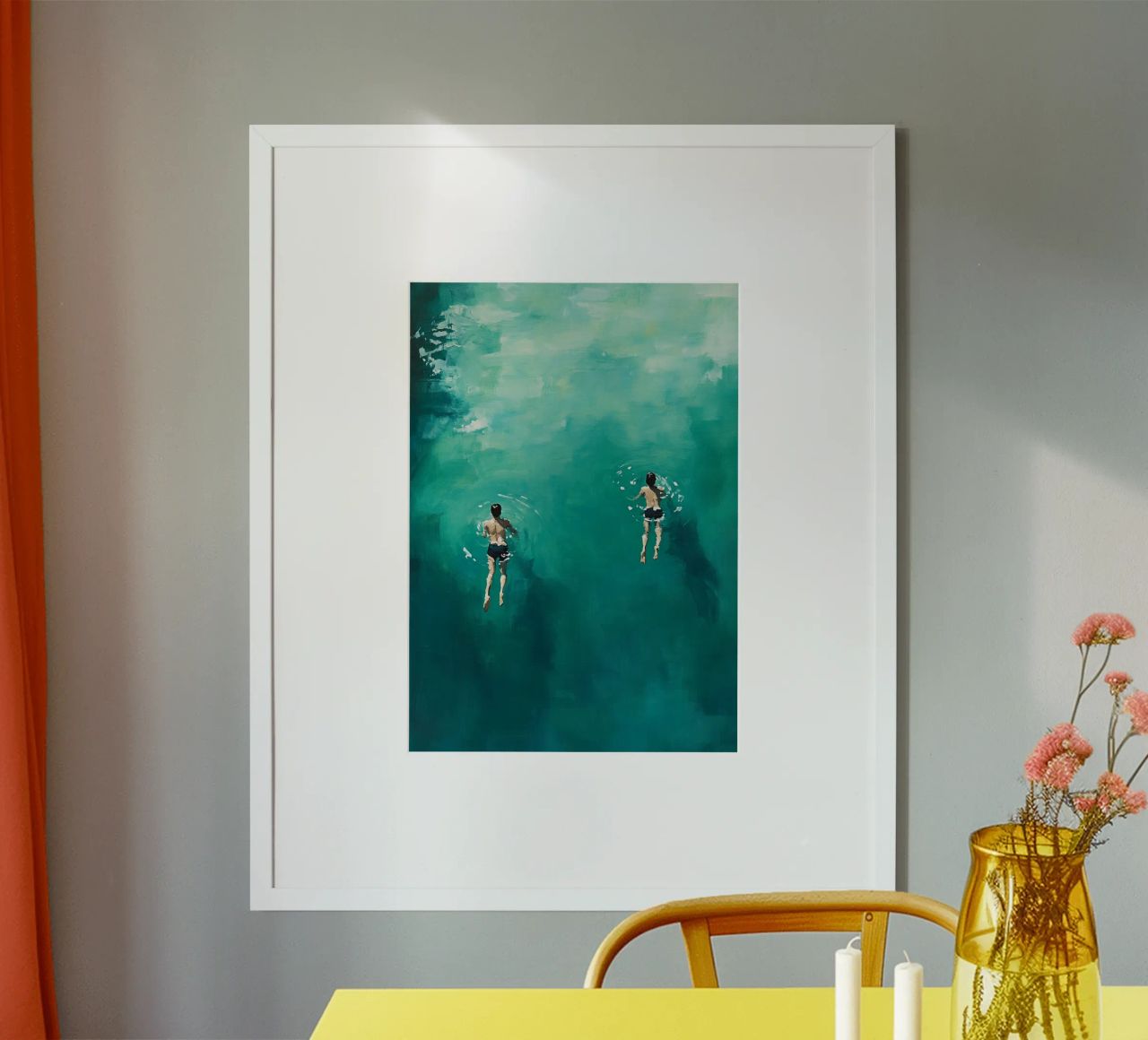 Swimming in Silence poster by Mosaic Dialogue