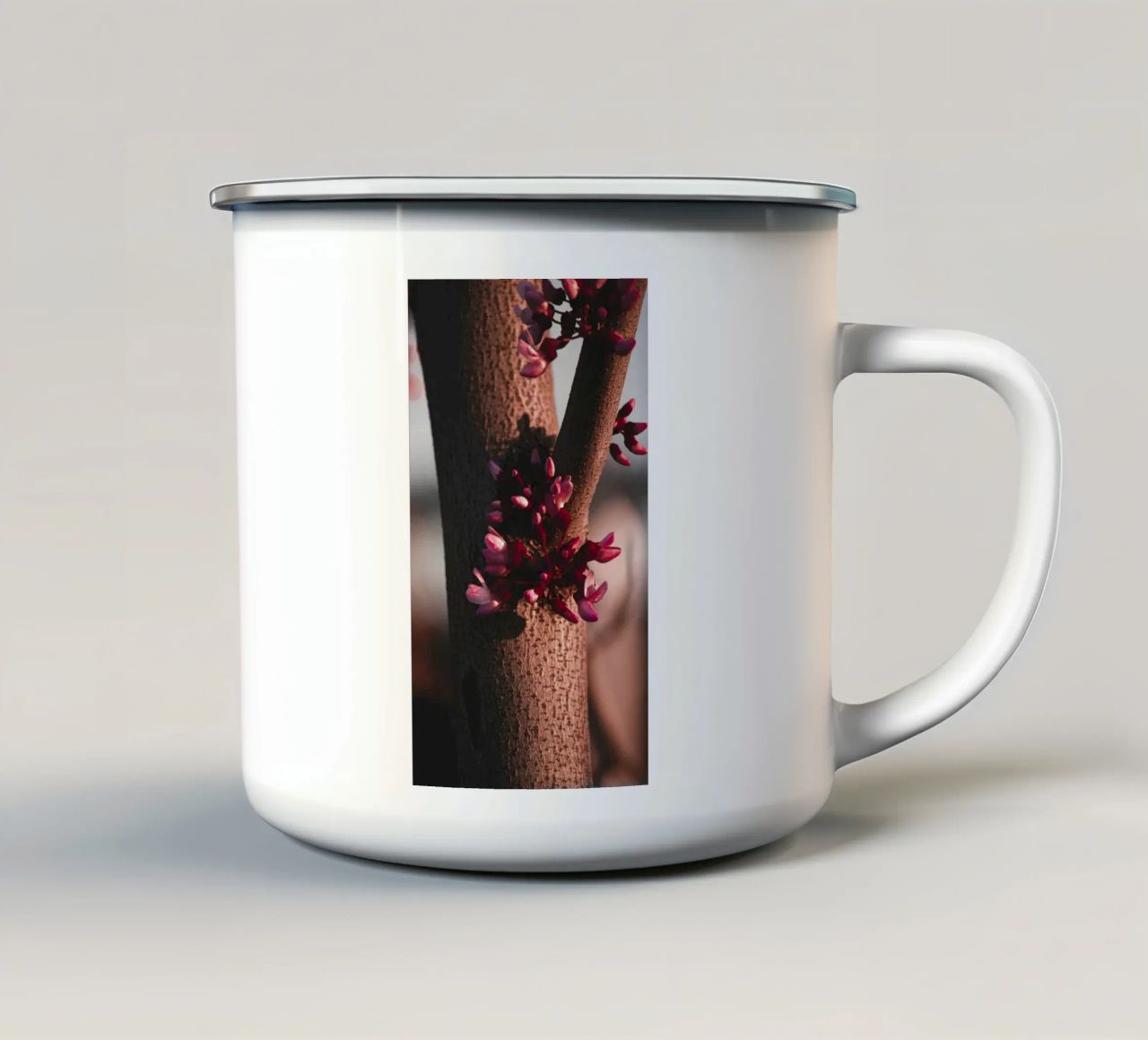 tronco d'albero tazza in smalto da Earthly Visions