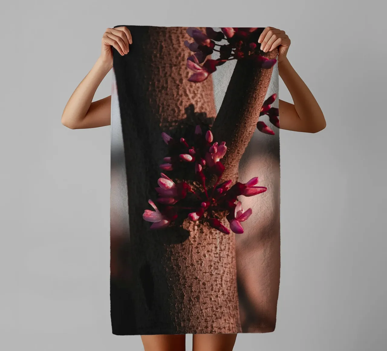 tree trunk towel by Earthly Visions