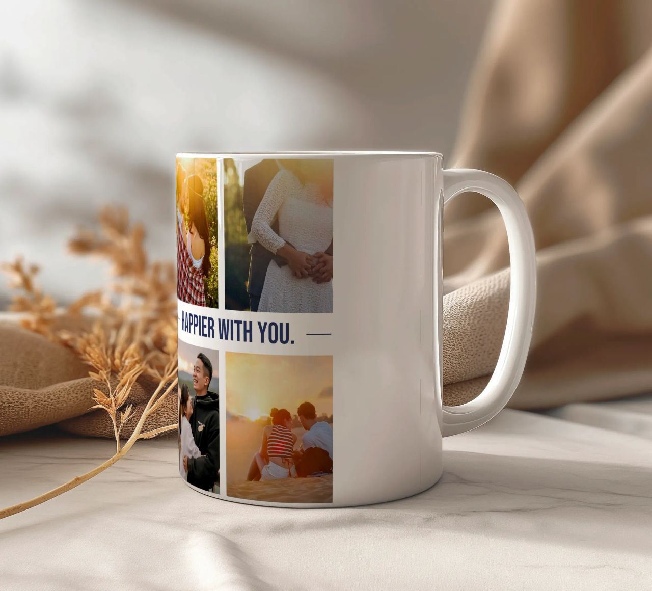 happier with you tazza in ceramica da be.