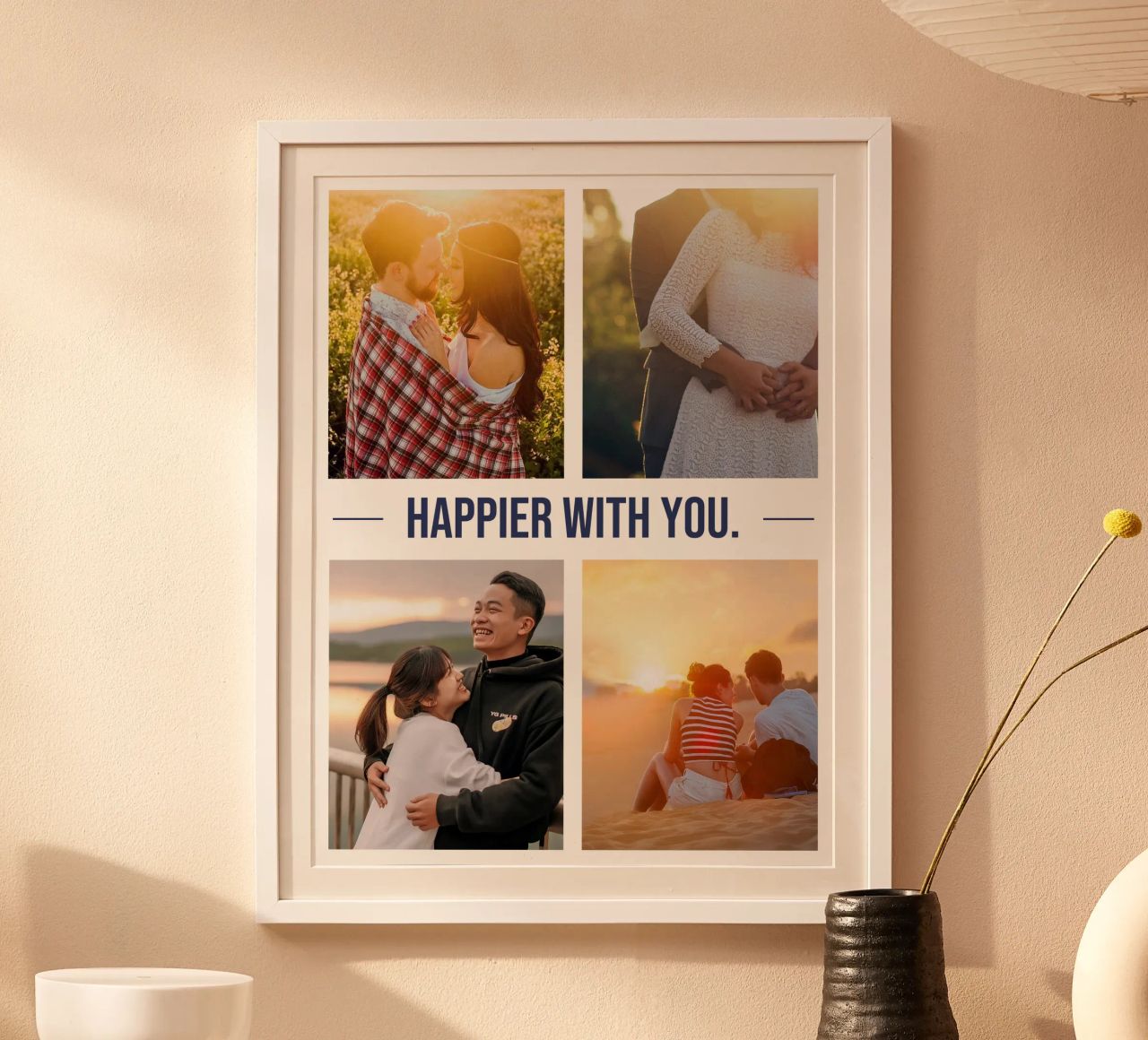 happier with you Poster von be.