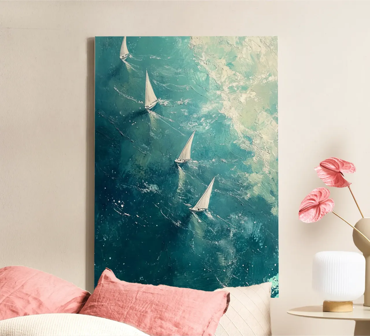Regatta Reverie tela con Cornice a cassetta da Mosaic Dialogue
