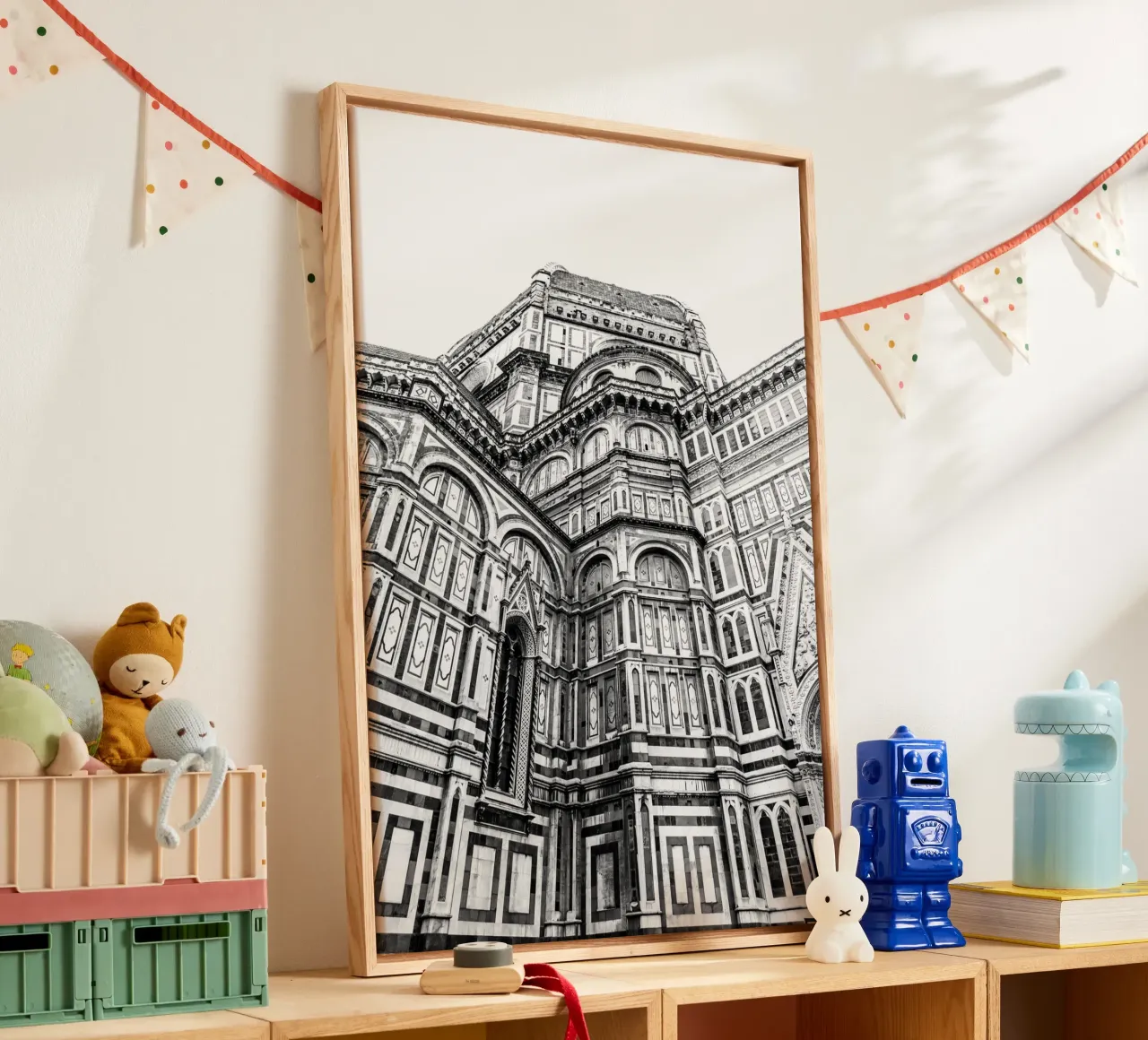 Il duomo di Firenze canvas met Baklijst van photolovers
