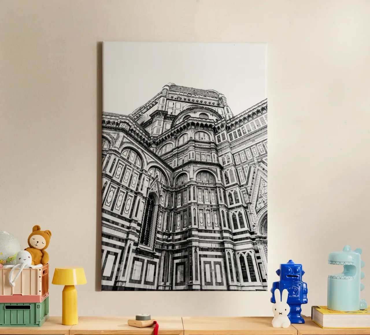 Il duomo di Firenze canvas met Baklijst van photolovers