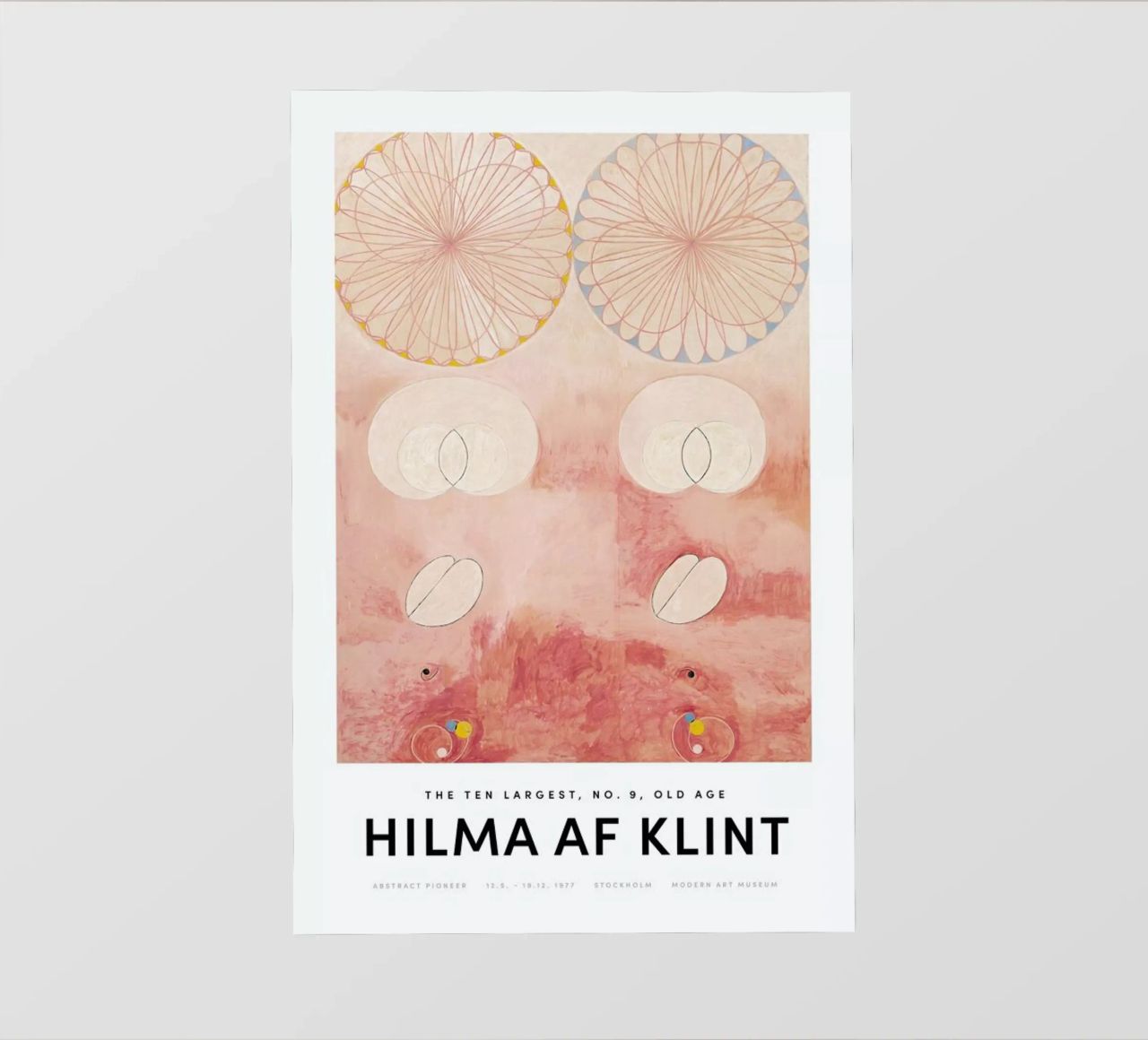 Hilma af Klint - The Ten Largest, No. 9 II pellicola backlit da Vintage by JUNIQE