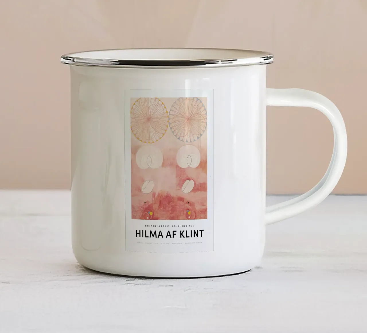 Hilma af Klint - The Ten Largest, No. 9 II Emaille Tasse von Vintage by JUNIQE