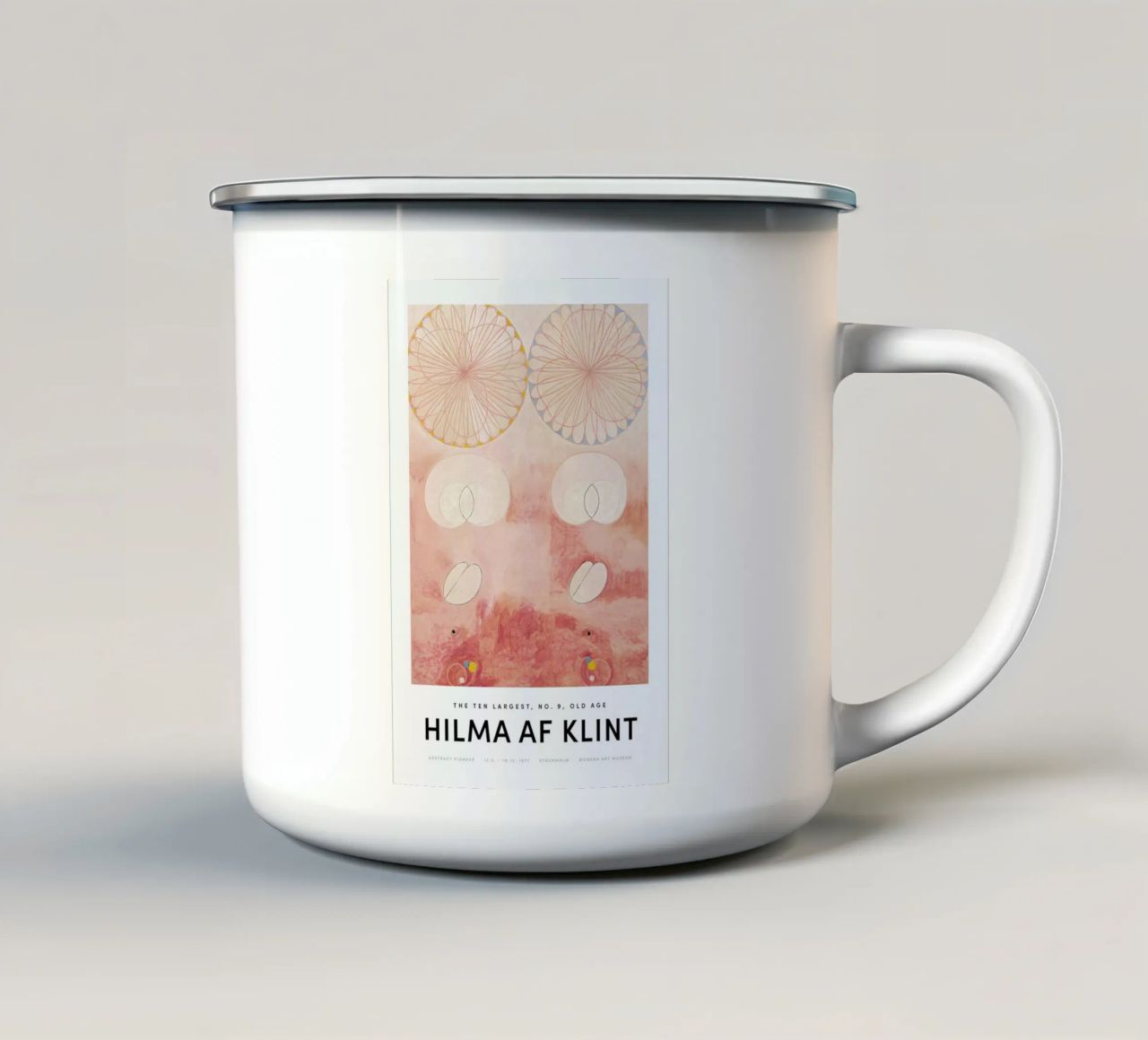 Hilma af Klint - The Ten Largest, No. 9 II tazza in smalto da Vintage by JUNIQE