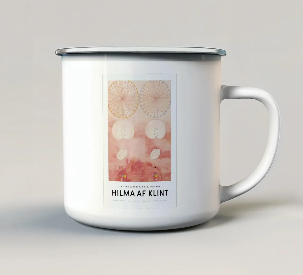 Hilma af Klint - The Ten Largest, No. 9 II Emaille Tasse von Vintage by JUNIQE