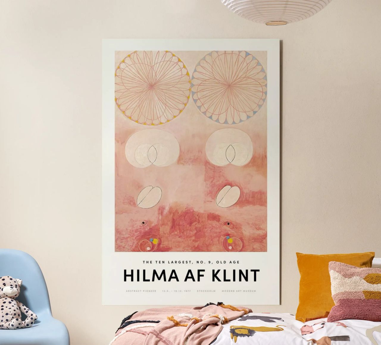 Hilma af Klint - The Ten Largest, No. 9 II alluminio dibond da Vintage by JUNIQE