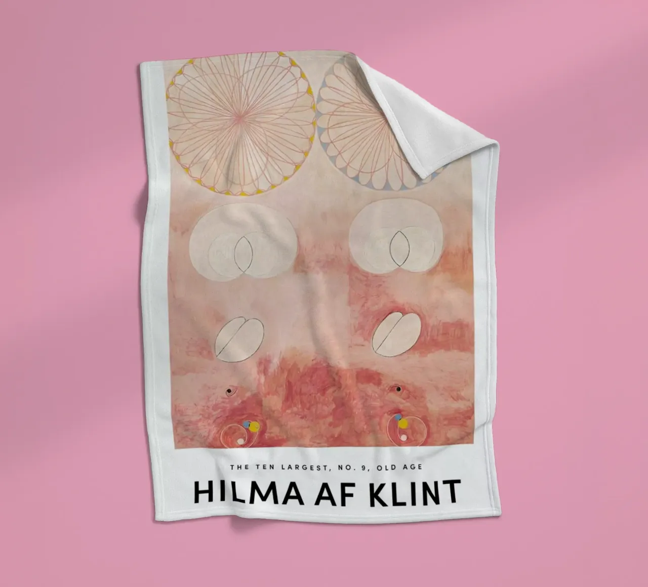 Hilma af Klint - The Ten Largest, No. 9 II manta de franela de Vintage by JUNIQE