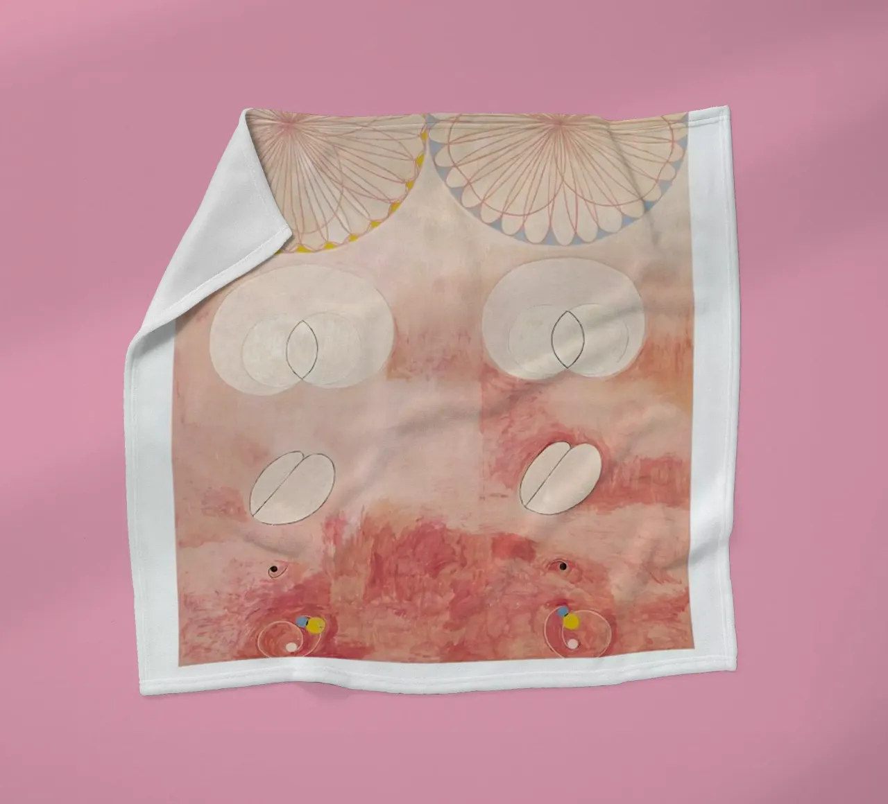 Hilma af Klint - The Ten Largest, No. 9 II manta de franela de Vintage by JUNIQE