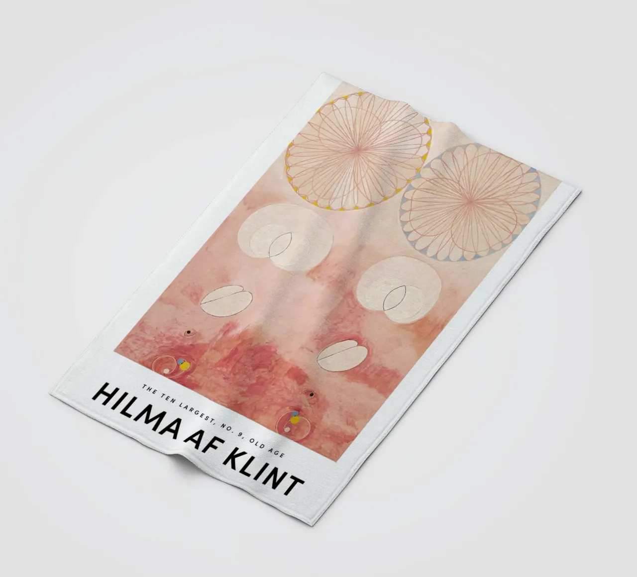Hilma af Klint - The Ten Largest, No. 9 II manta de franela de Vintage by JUNIQE