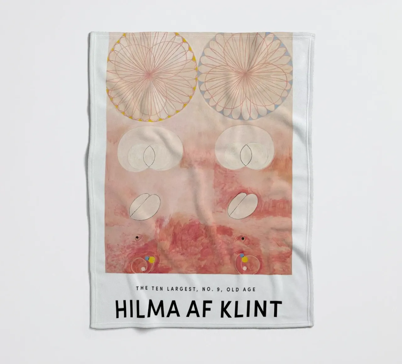 Hilma af Klint - The Ten Largest, No. 9 II manta de franela de Vintage by JUNIQE