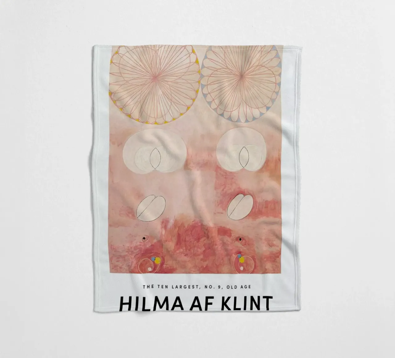 Hilma af Klint - The Ten Largest, No. 9 II manta de franela de Vintage by JUNIQE