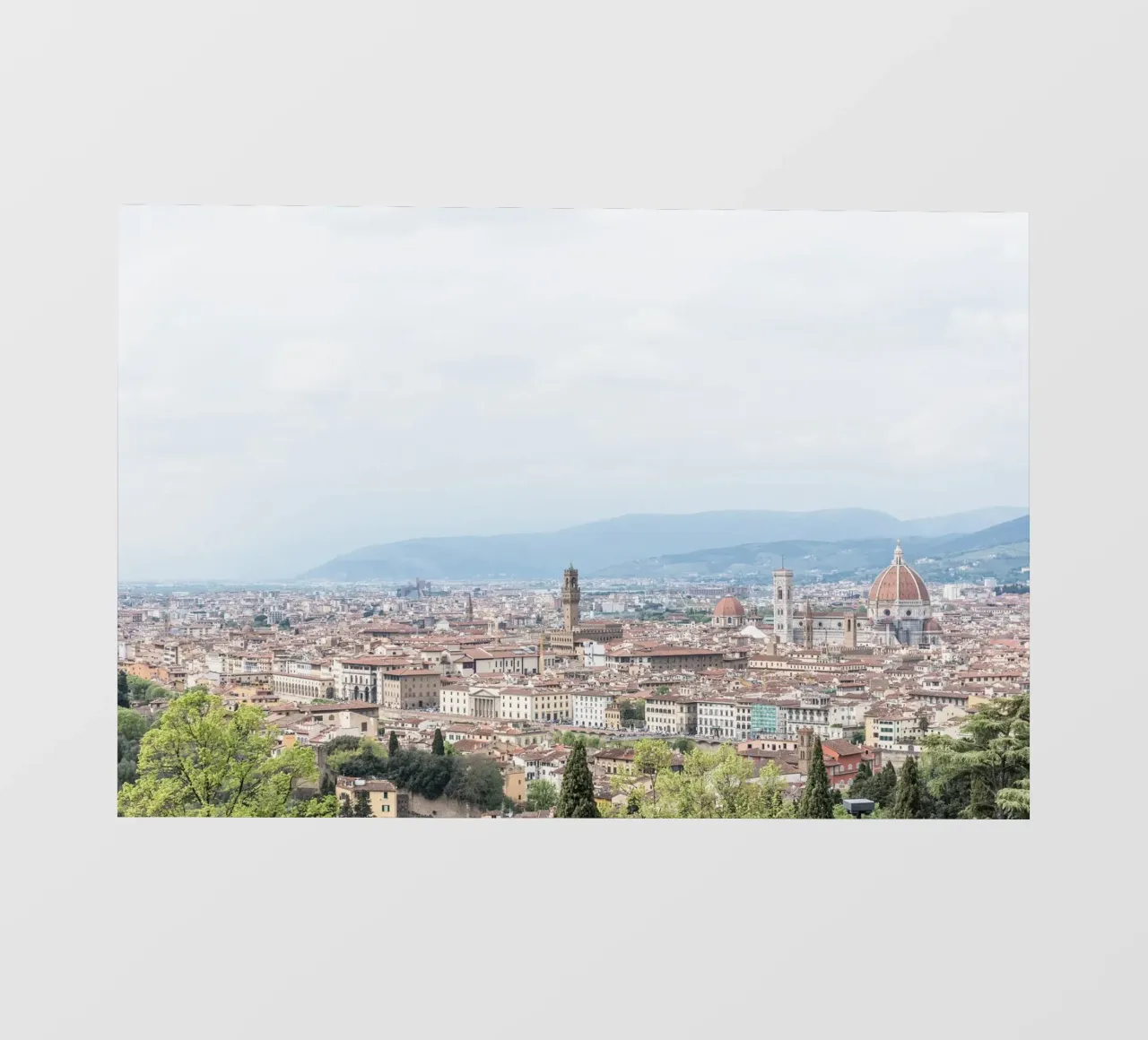 View of Florence pellicola backlit da photolovers