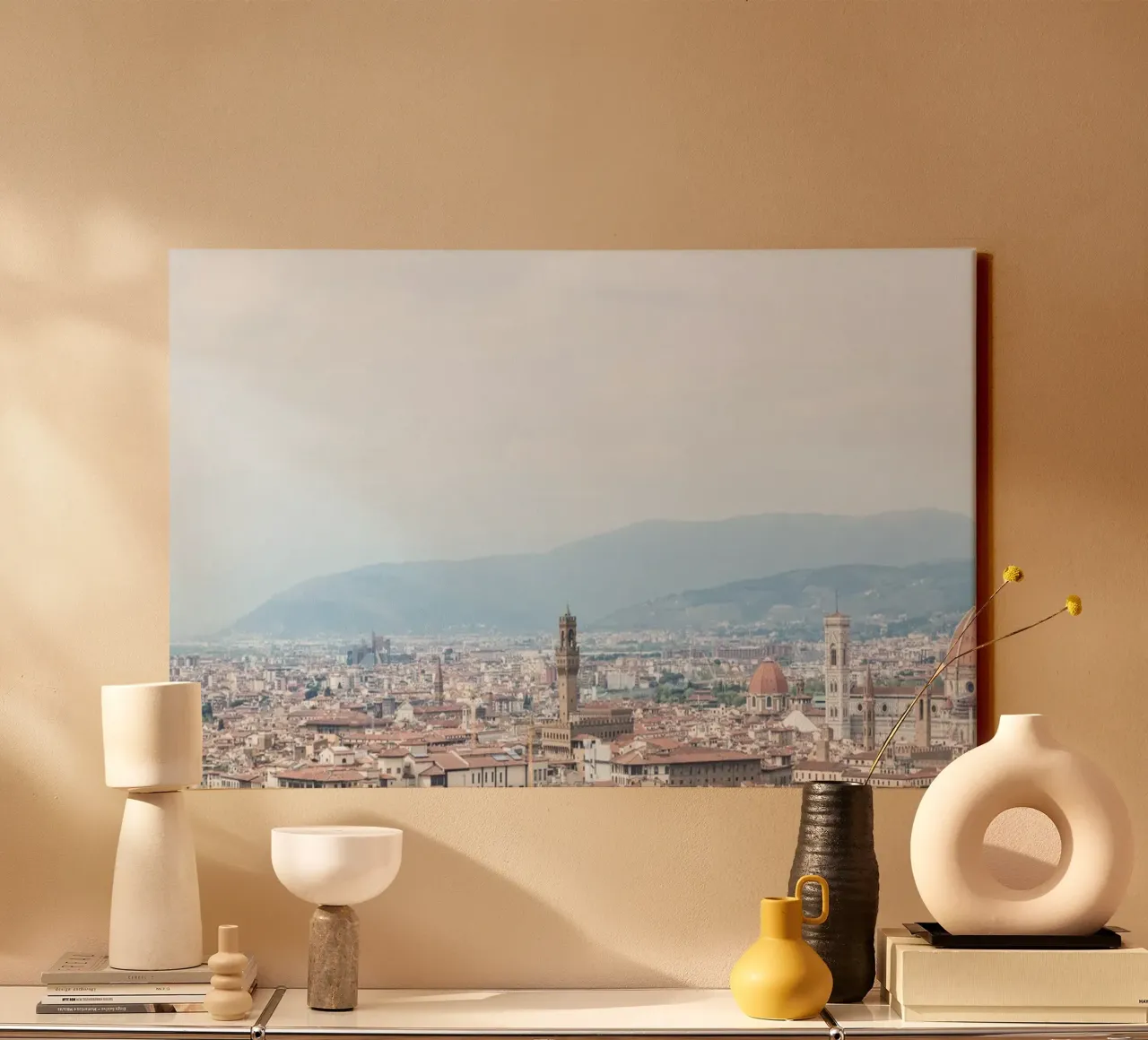 View of Florence tela con Cornice a cassetta da photolovers