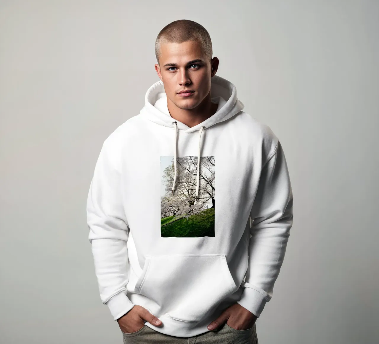ciliegio in fiore felpa con cappuccio da Earthly Visions