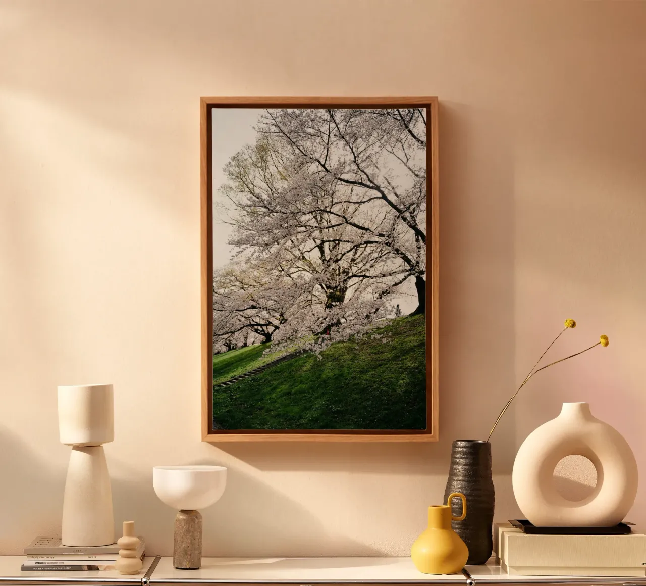 ciliegio in fiore tela con Cornice a cassetta da Earthly Visions