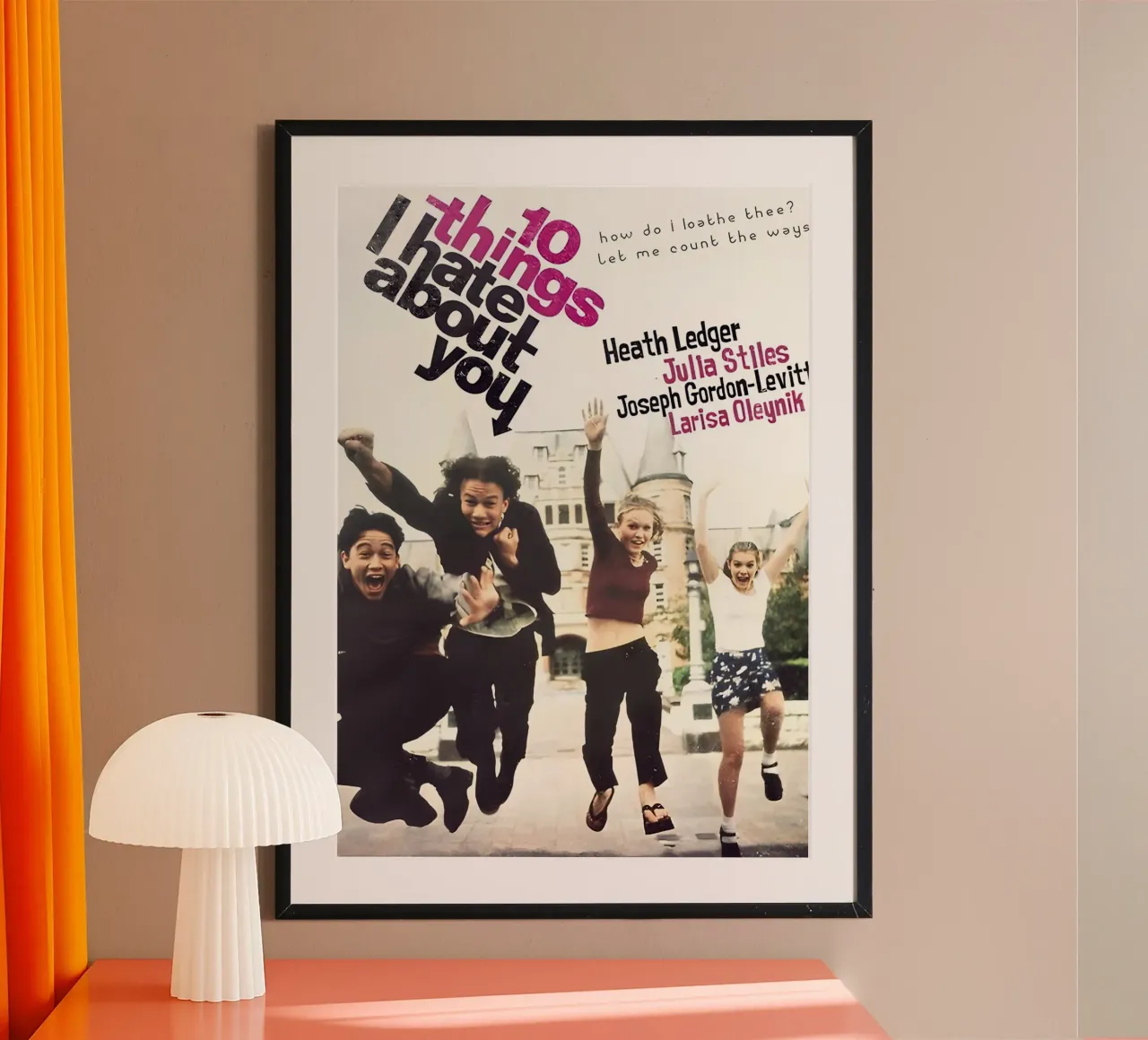 10 cose che odio di te Film poster con telaio in legno da STAR CINEPLEX