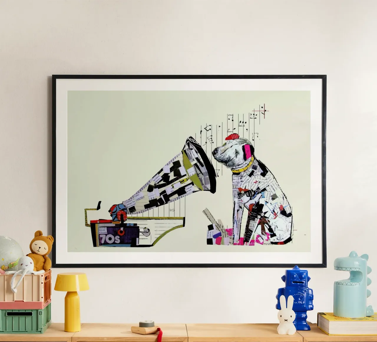 the i pup poster con telaio in plastica da Brian Buckley