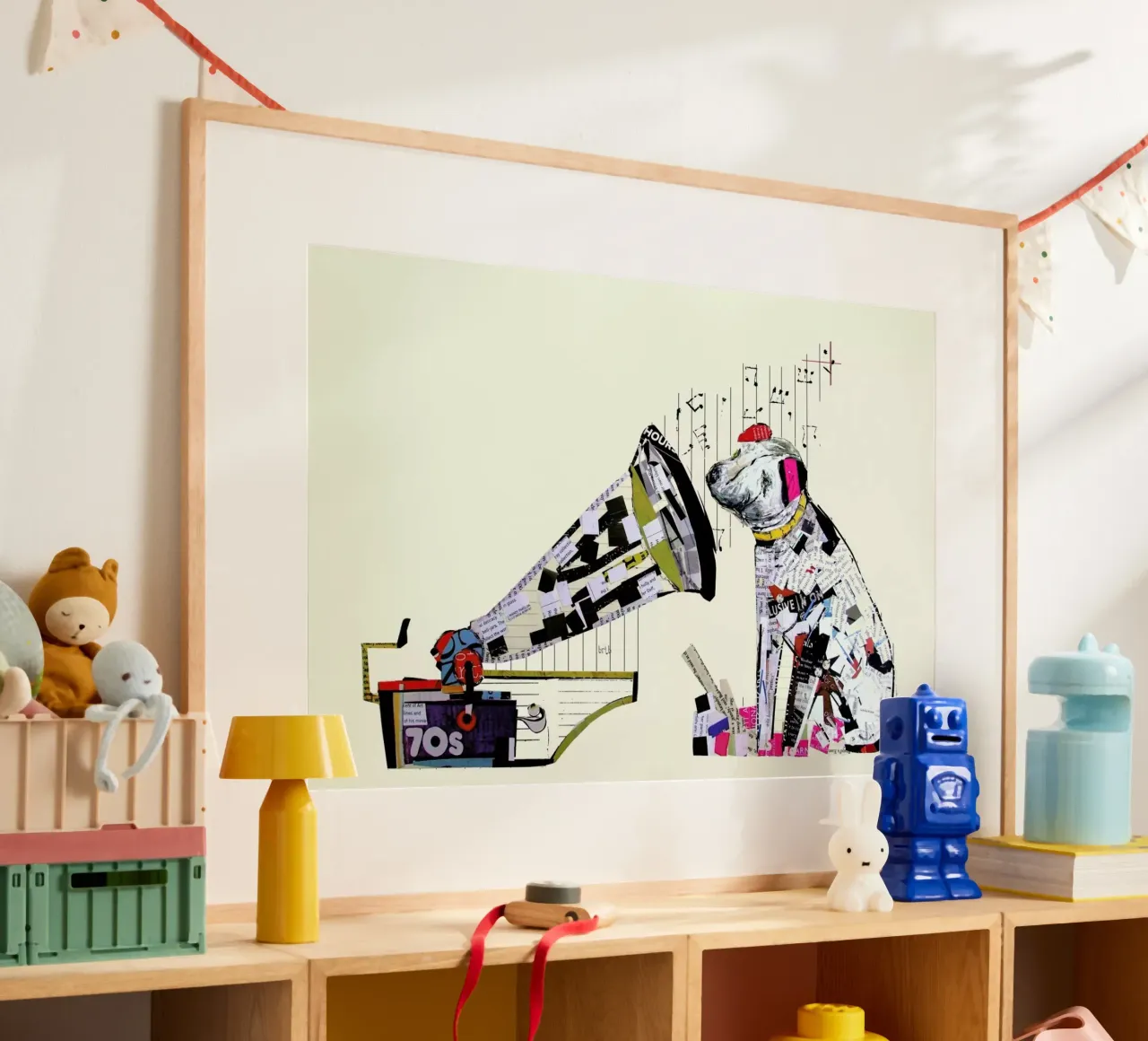the i pup poster con telaio in plastica da Brian Buckley