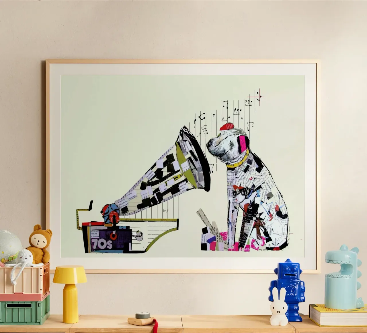 the i pup poster con telaio in plastica da Brian Buckley