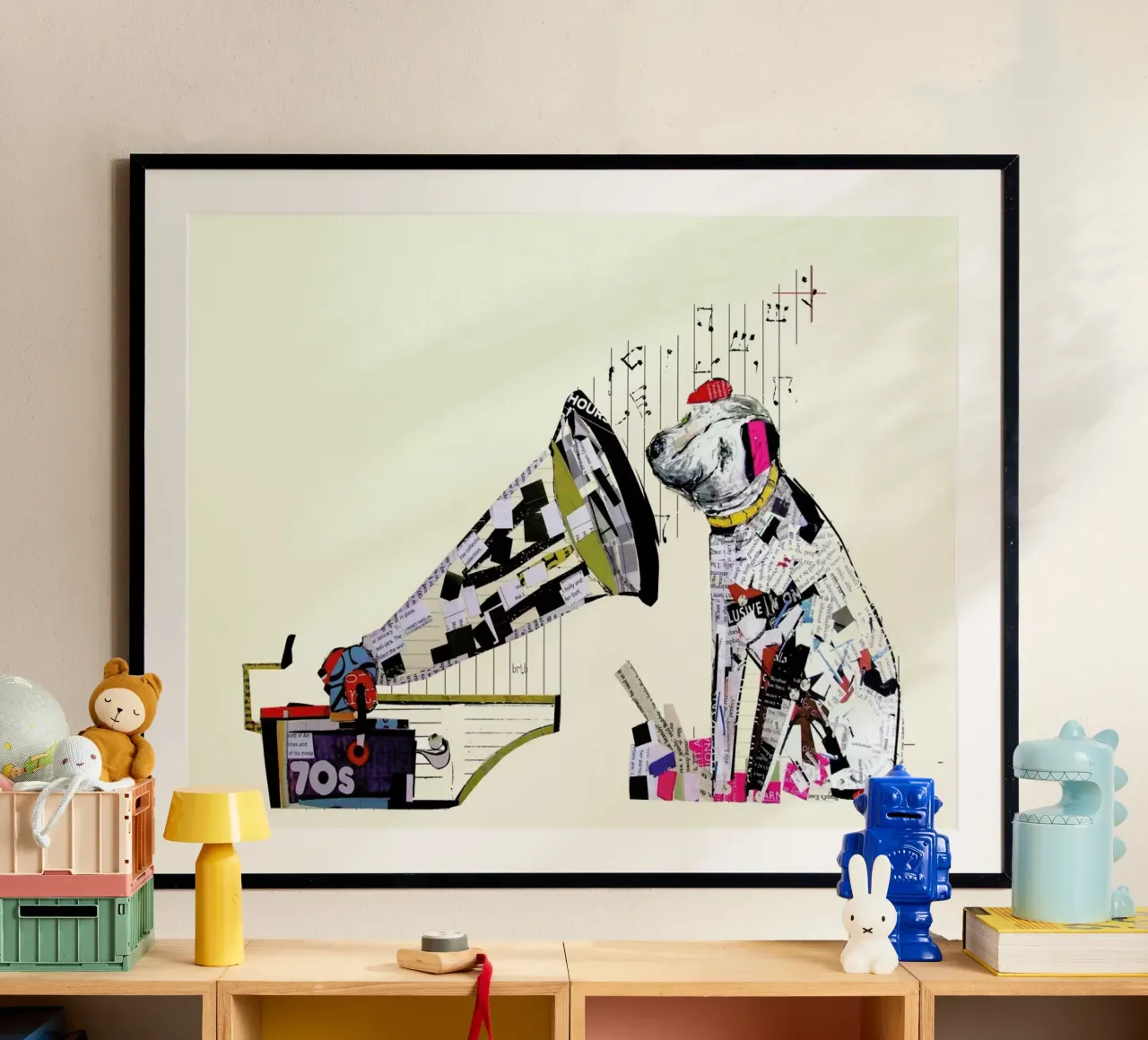 the i pup poster con telaio in plastica da Brian Buckley