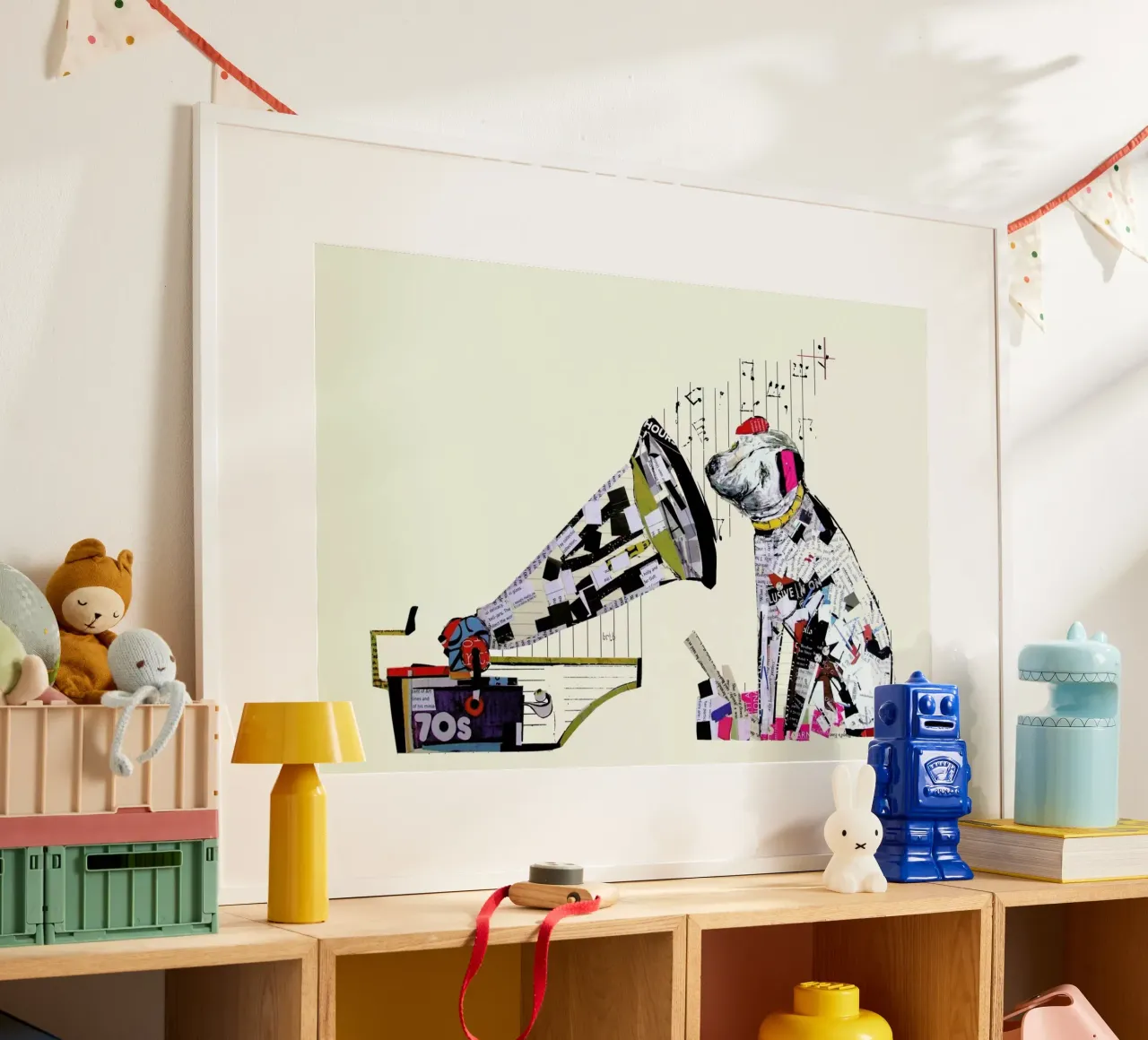 the i pup poster con telaio in plastica da Brian Buckley