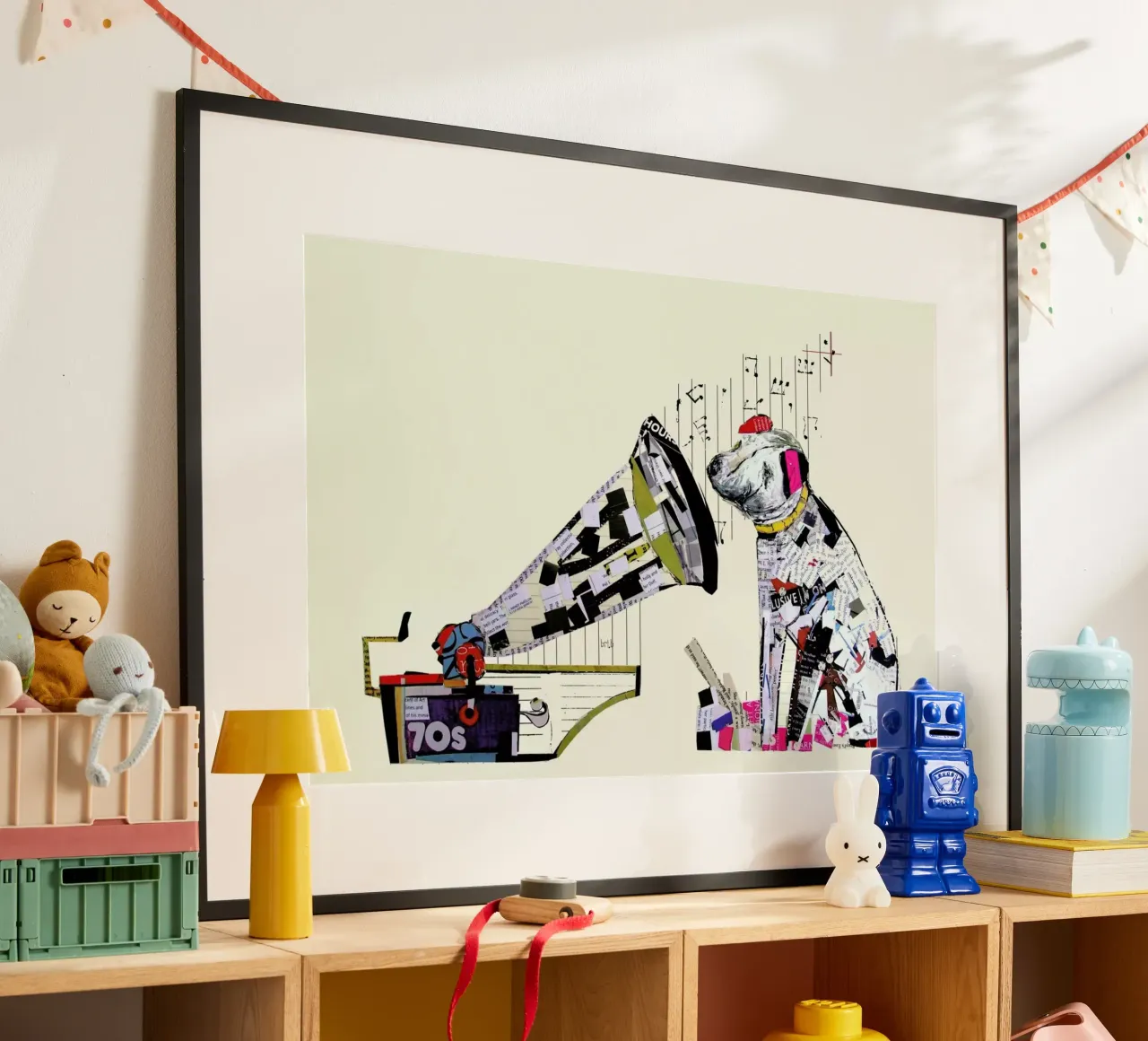the i pup poster con telaio in plastica da Brian Buckley