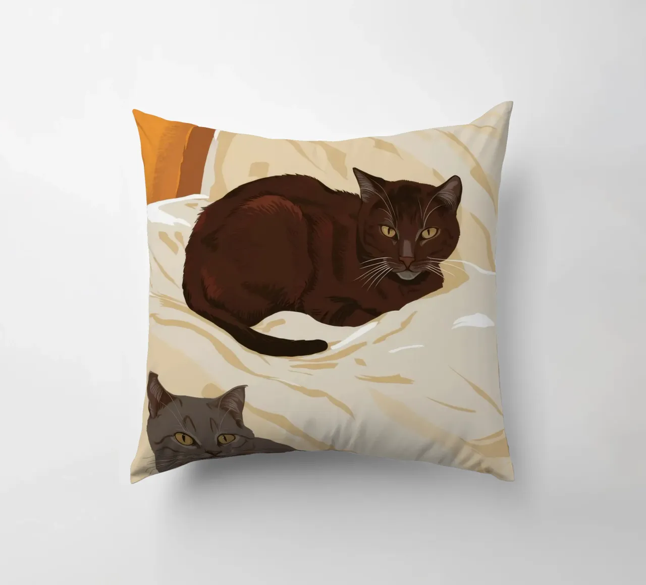 Coccole mattutine feline cuscino da Stone Patina