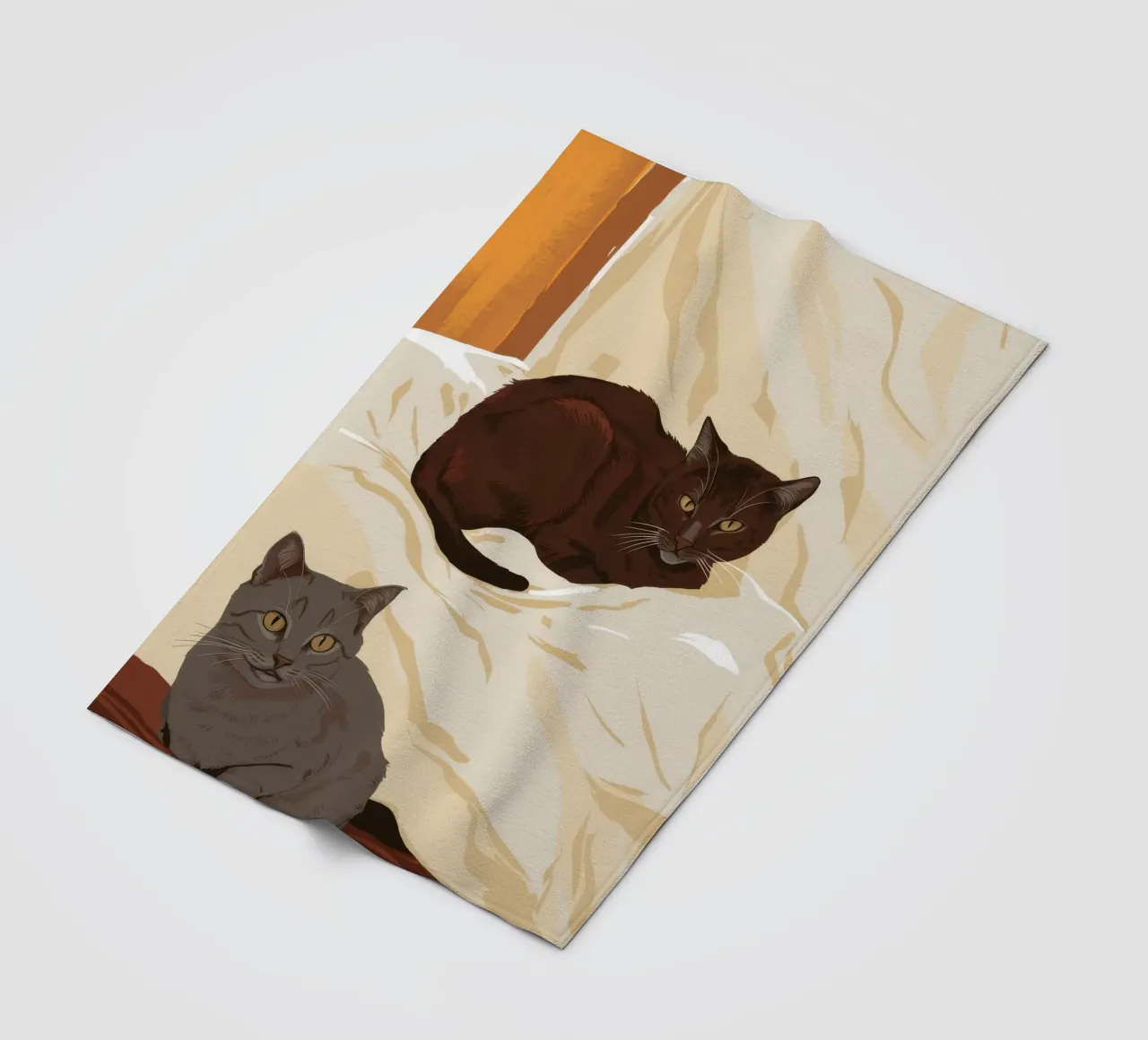 Coccole mattutine feline coperta in pile da Stone Patina