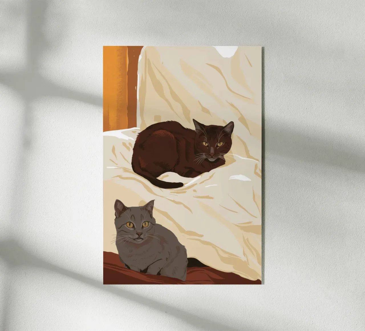 Coccole mattutine feline plexiglass da Stone Patina