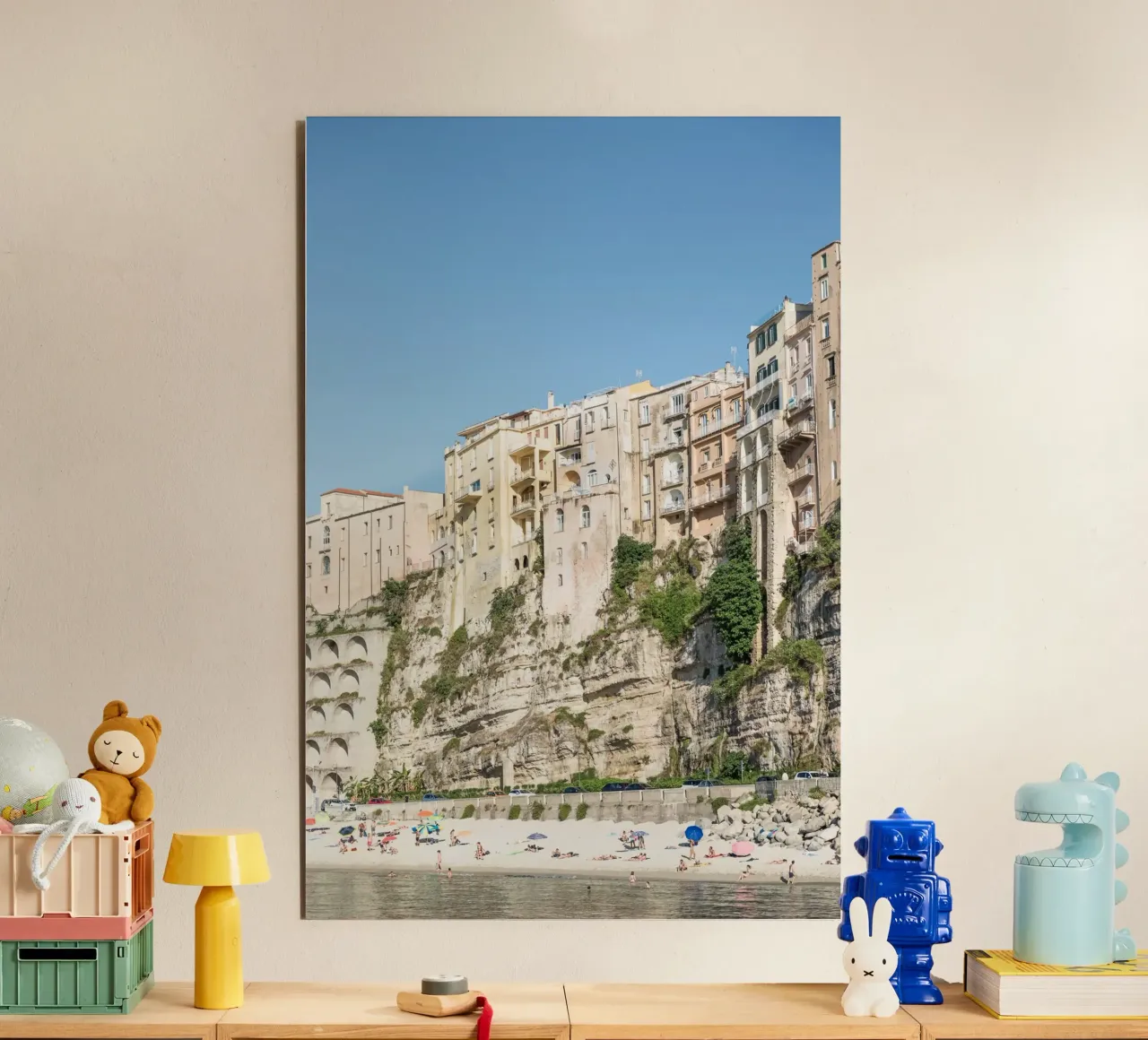 Tropea and the beach alluminio dibond da photolovers