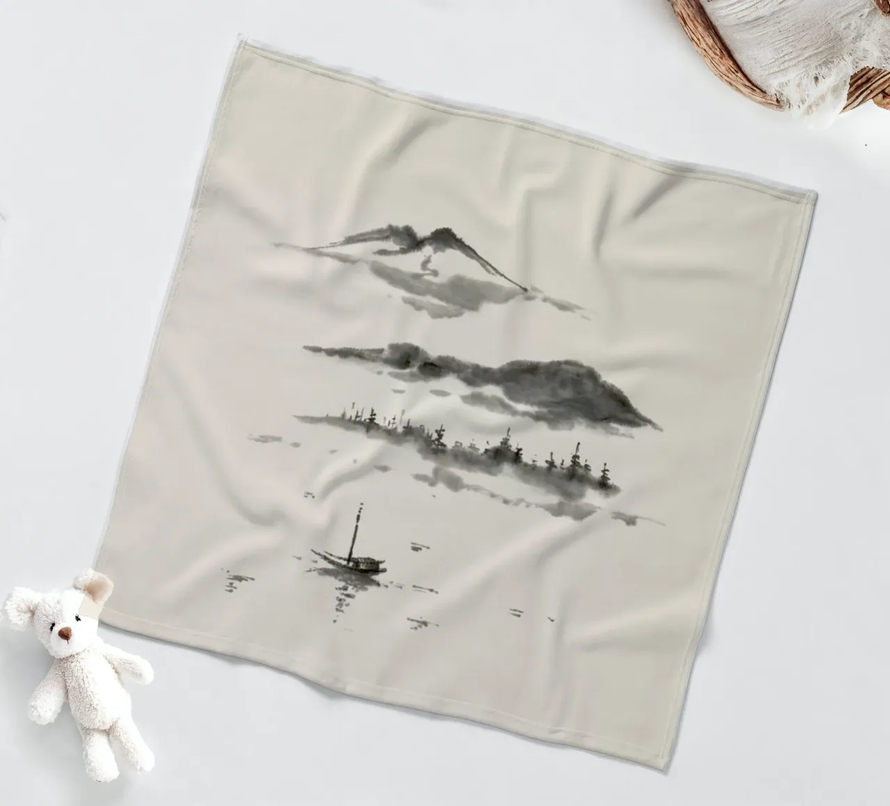 Japanese Dreamscape coperta in pile da Flora & Fauna