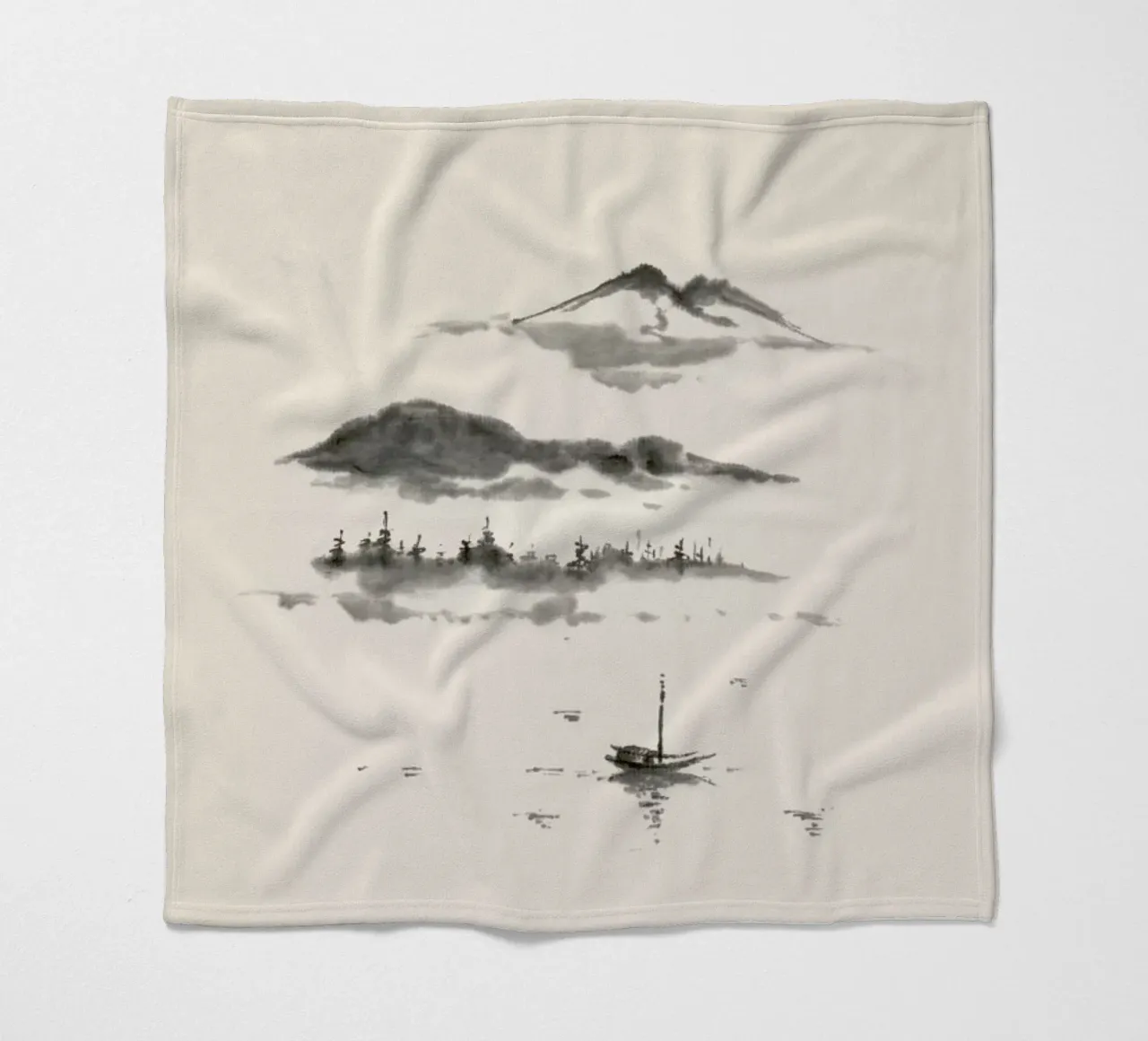 Japanese Dreamscape coperta in pile da Flora & Fauna