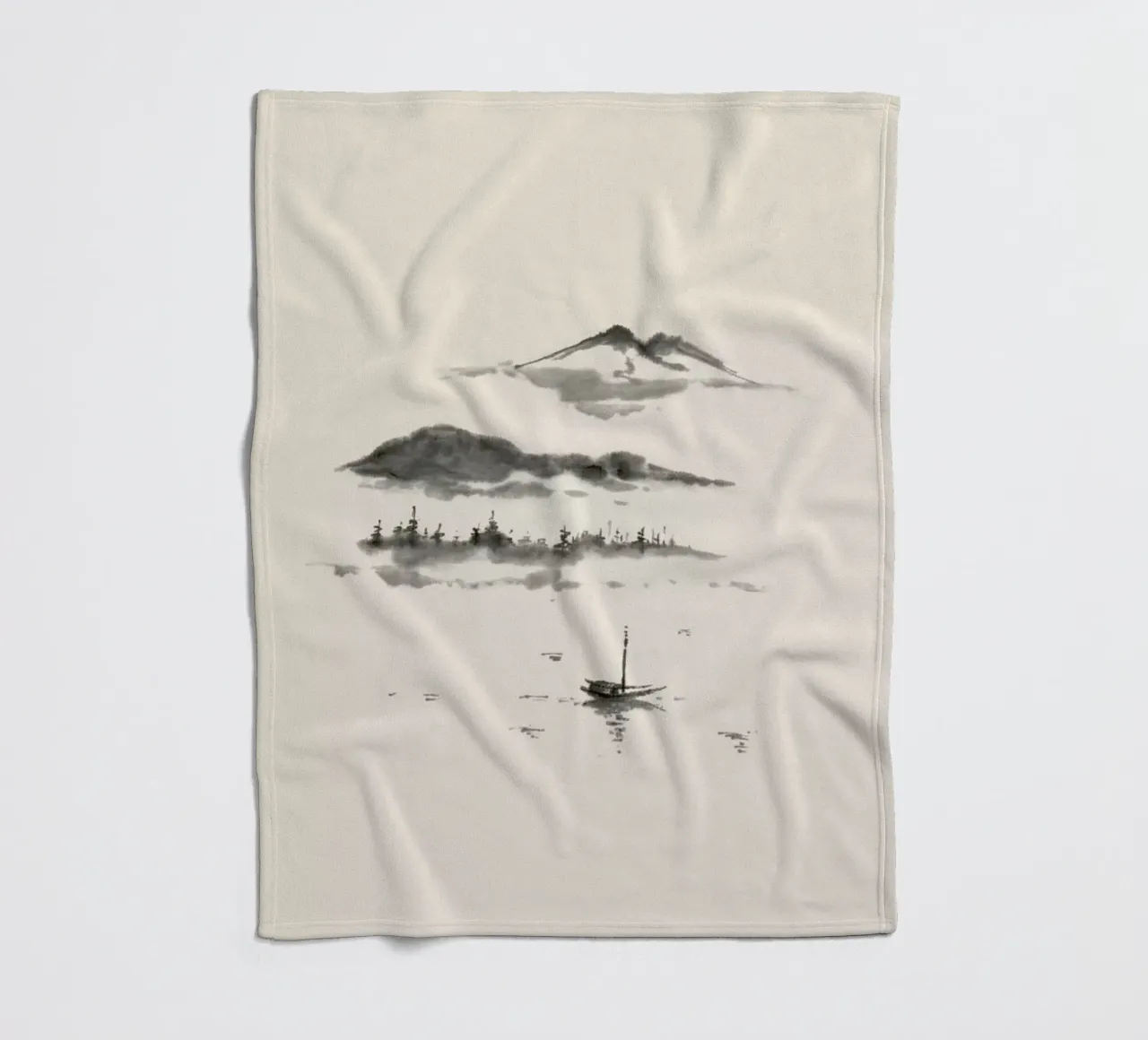 Japanese Dreamscape coperta in pile da Flora & Fauna