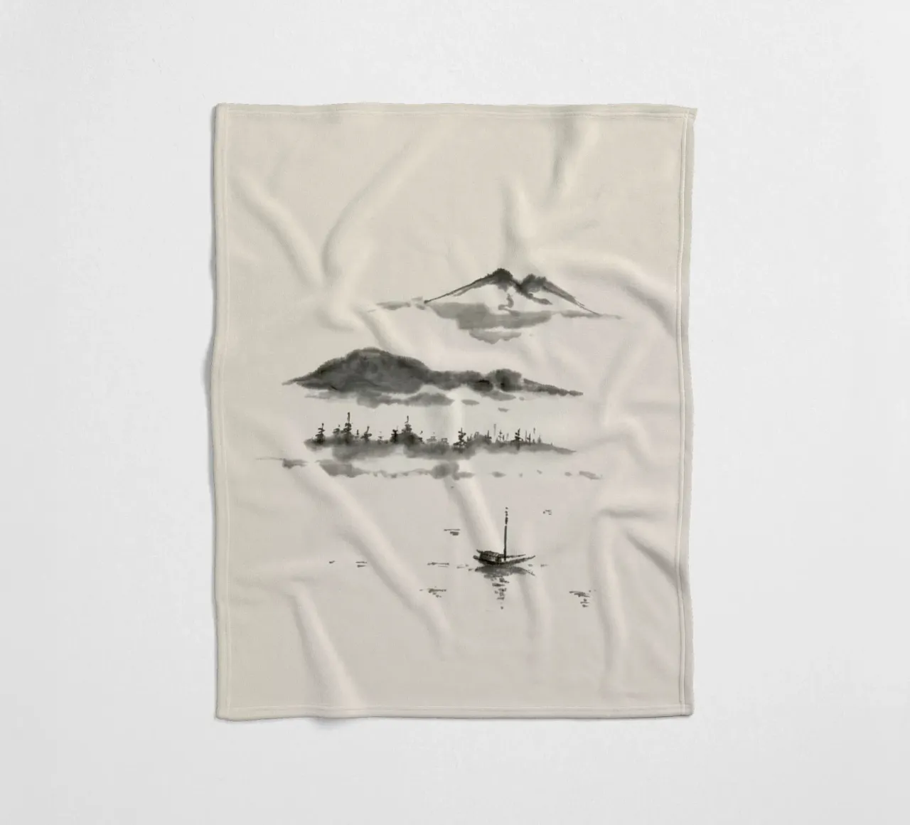 Japanese Dreamscape coperta in pile da Flora & Fauna