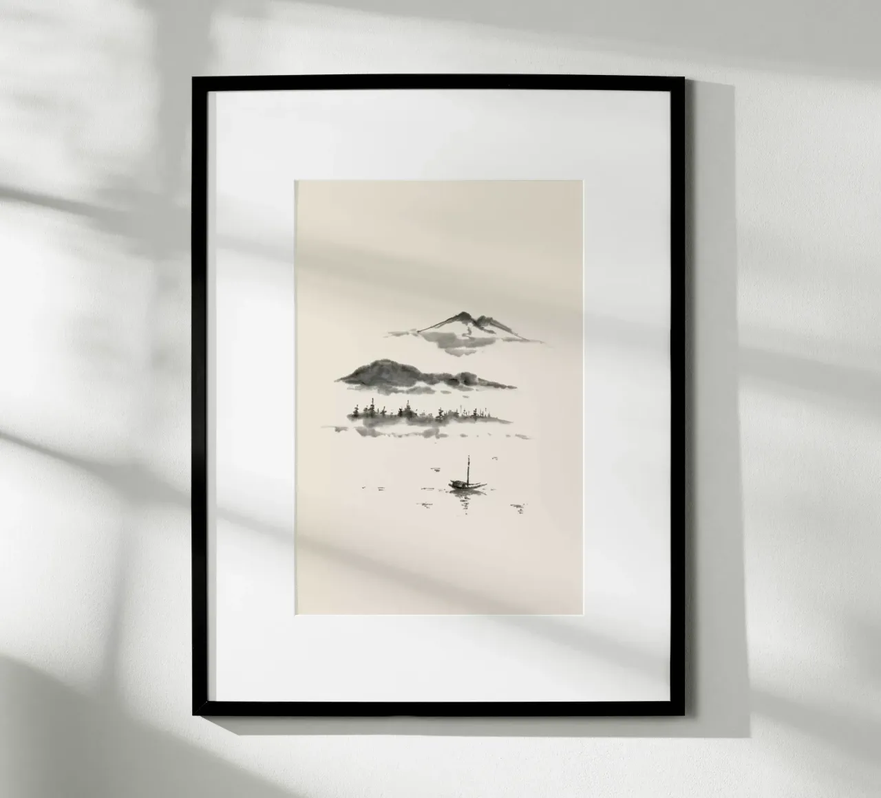 Japanese Dreamscape poster con telaio in plastica da Flora & Fauna