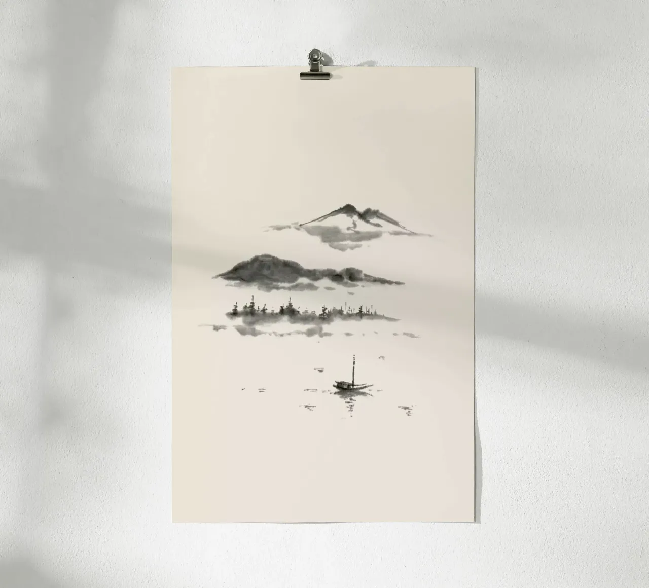 Japanese Dreamscape poster con telaio in plastica da Flora & Fauna