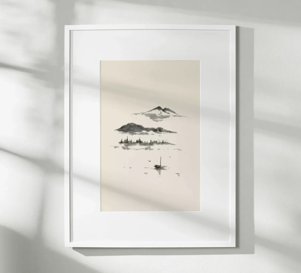 Japanese Dreamscape poster con telaio in plastica da Flora & Fauna