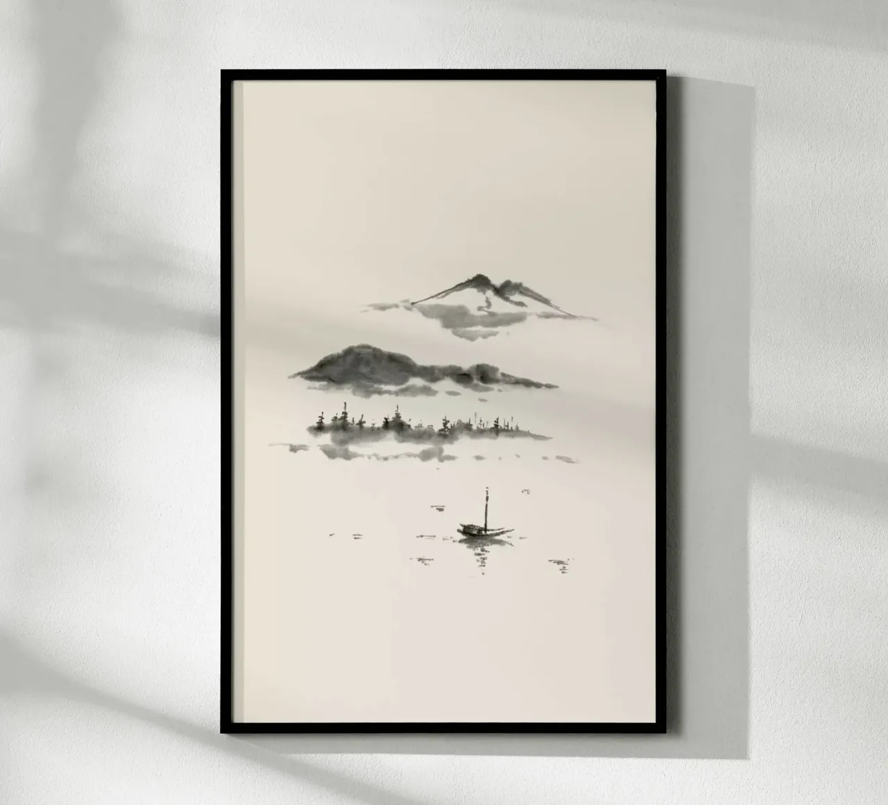 Japanese Dreamscape poster con telaio in plastica da Flora & Fauna