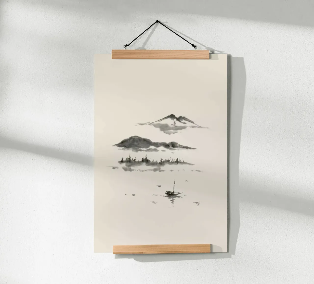 Japanese Dreamscape poster con telaio in plastica da Flora & Fauna