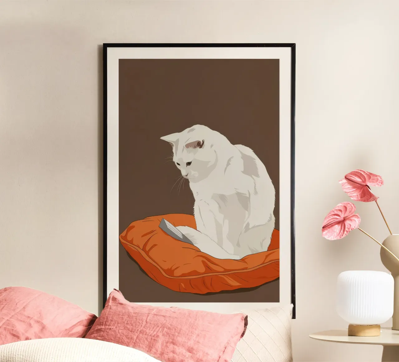 Cuscino Principe del Sonno poster con telaio in plastica da Stone Patina