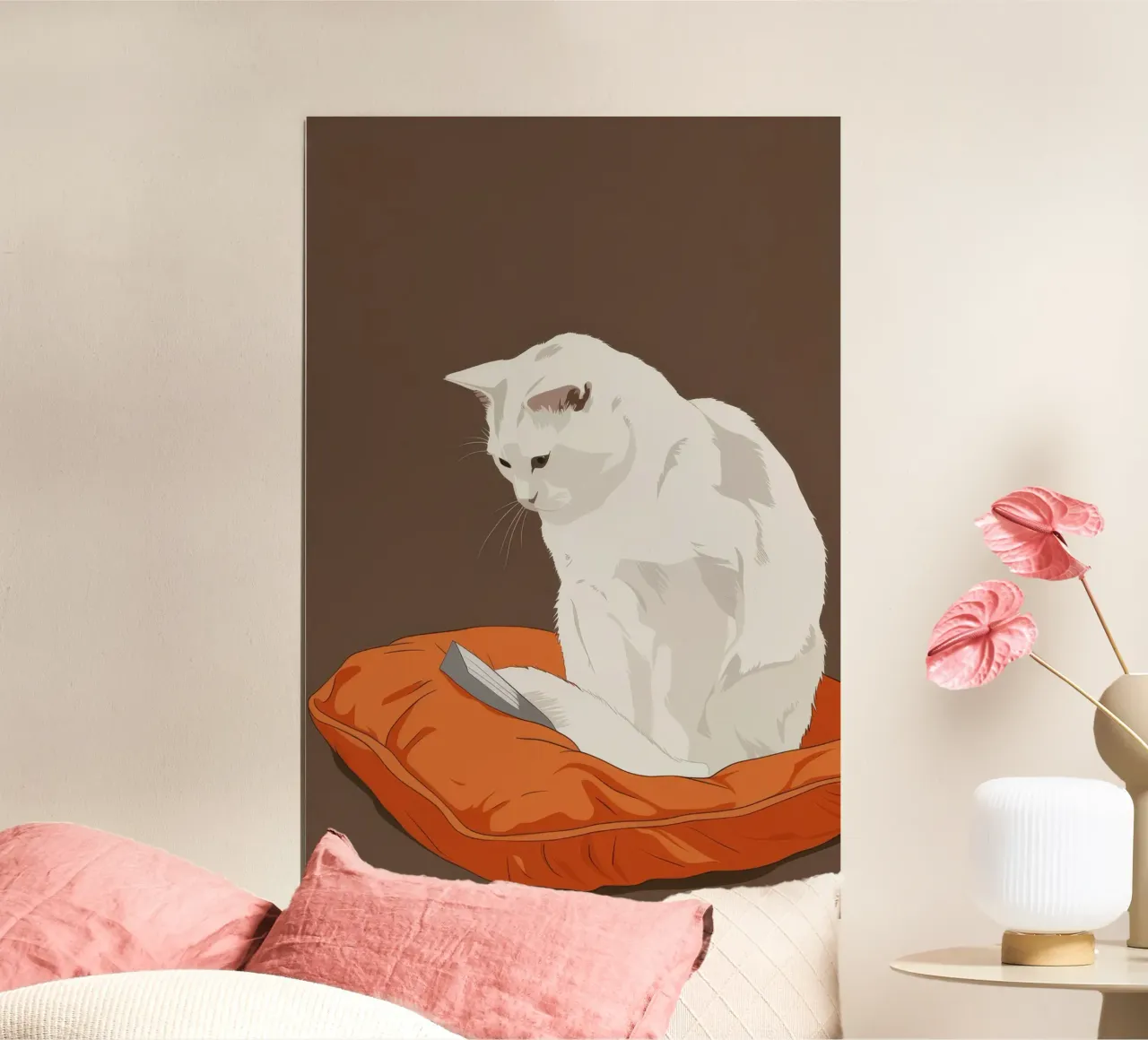 Cuscino Principe del Sonno poster con telaio in plastica da Stone Patina