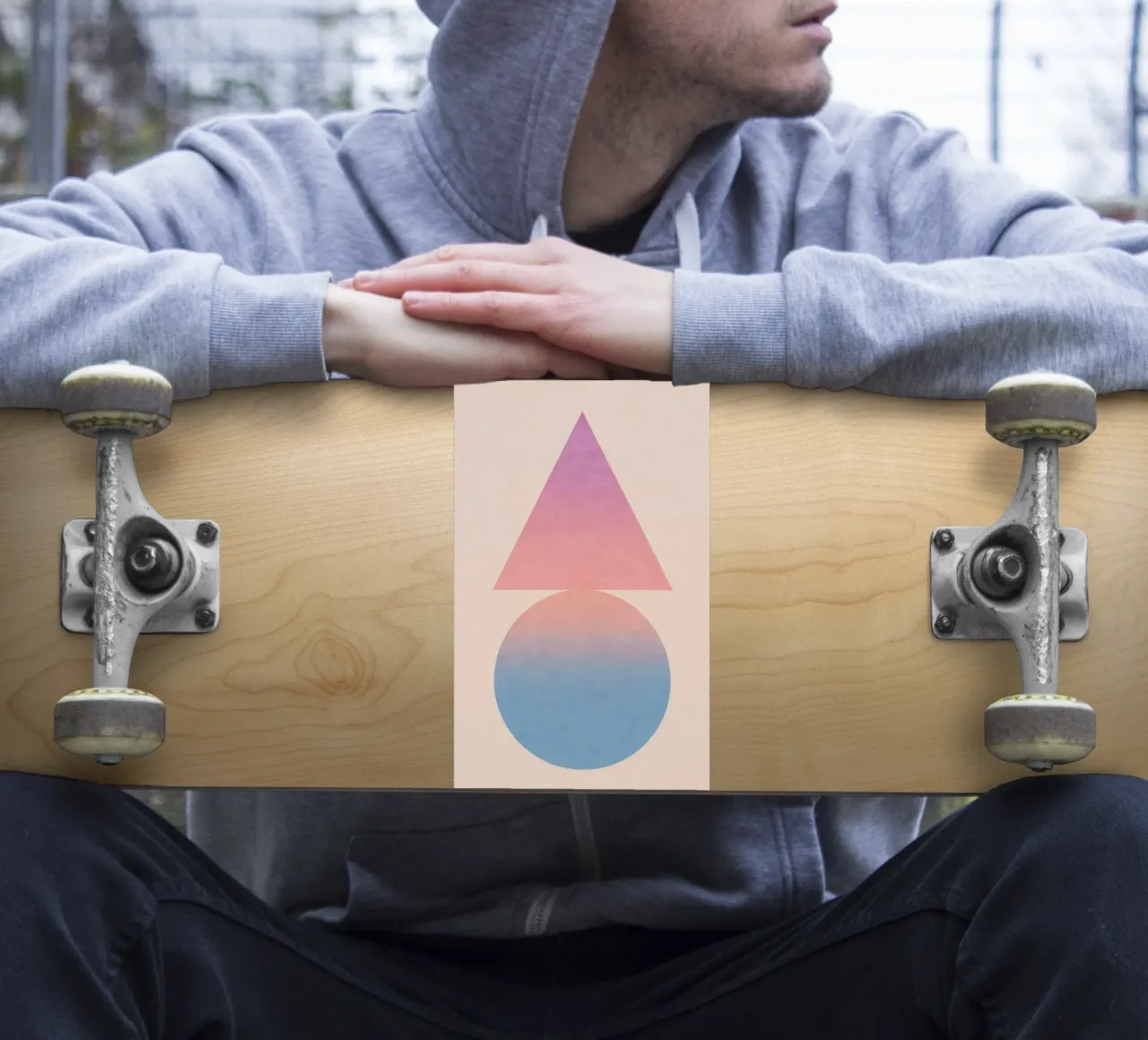 Gradient Geometry sticker by SMPLE