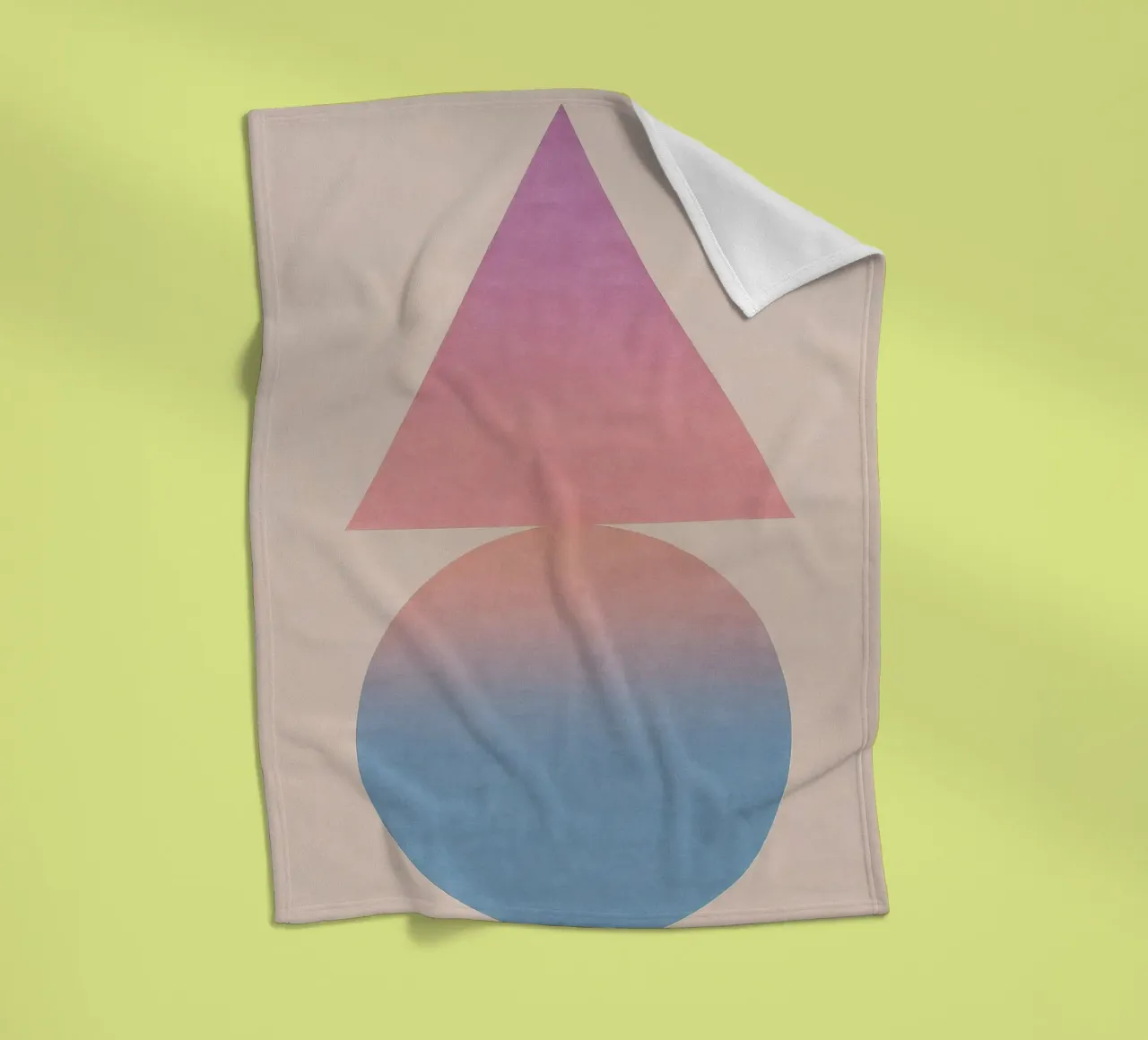 Gradient Geometry Fleecedecke von SMPLE